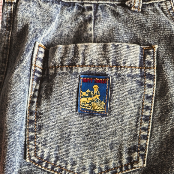 Vintage Acid Wash Denim Skirt in Blue and Gray - Picture 9 of 14